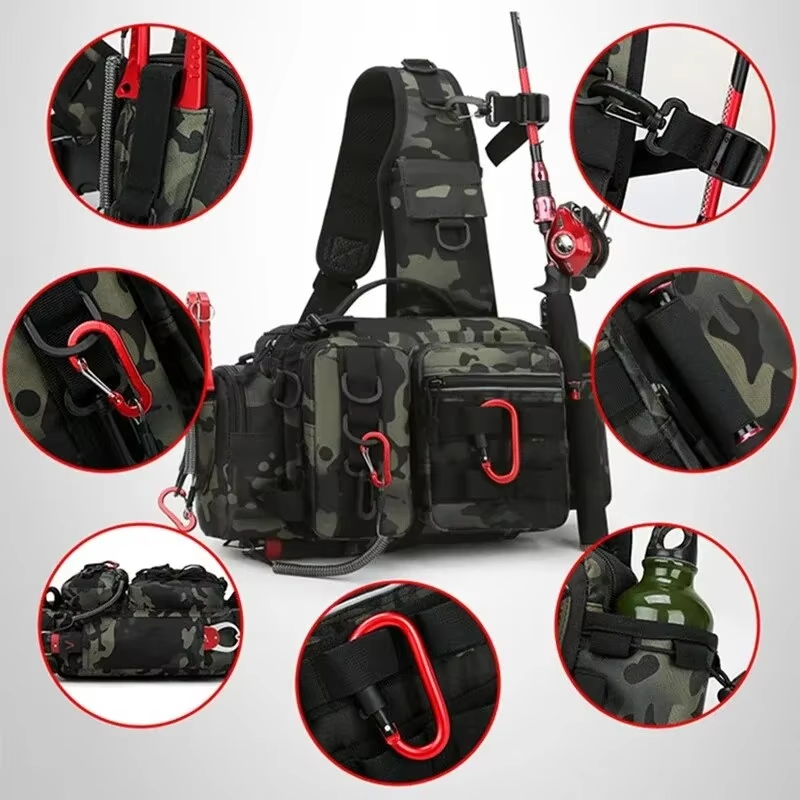 حقيبة خصر تكتيكية للتخييم والت - مراجعة Fishing Equipment Bag وسعره