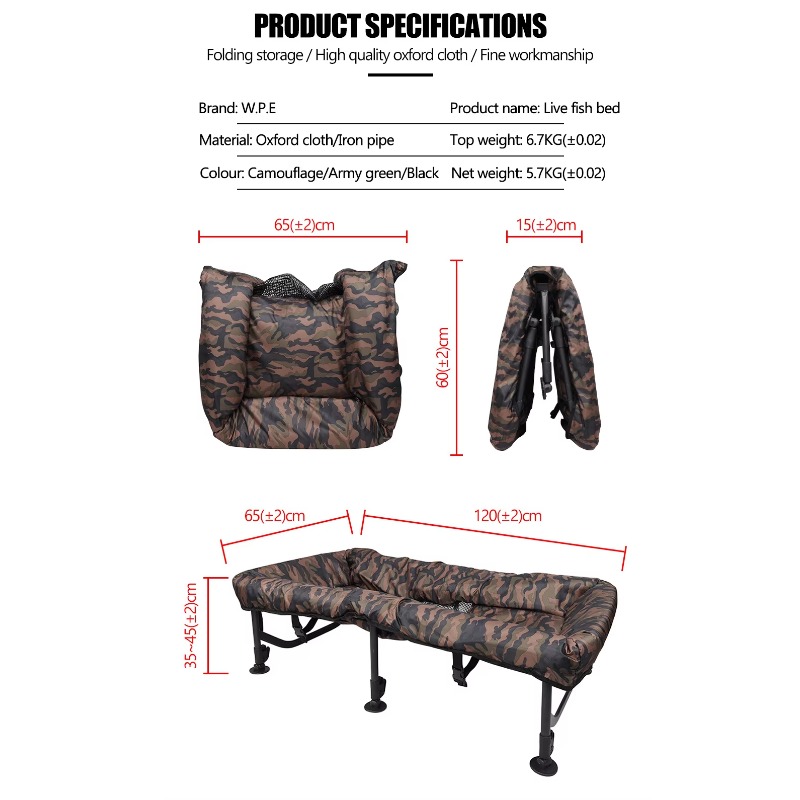 سرير سمك الشبوط قابل للطي من ق - مراجعة Fishing Equipment Carp وسعره